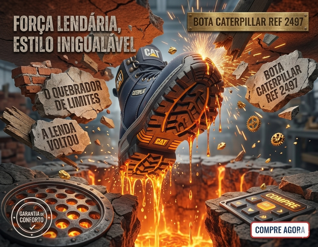 🥾 BOTA CAT VENA AZUL – Fuerza, Estilo y Máxima Resistencia