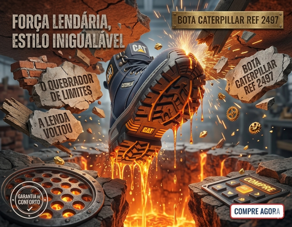 🥾 BOTA CAT VENA AZUL – Fuerza, Estilo y Máxima Resistencia