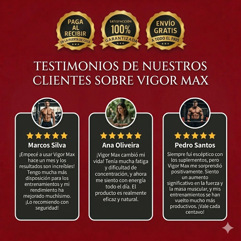 🔥 VIGOR MAX™ – Energía, Rendimiento y Confianza Masculina 🔥