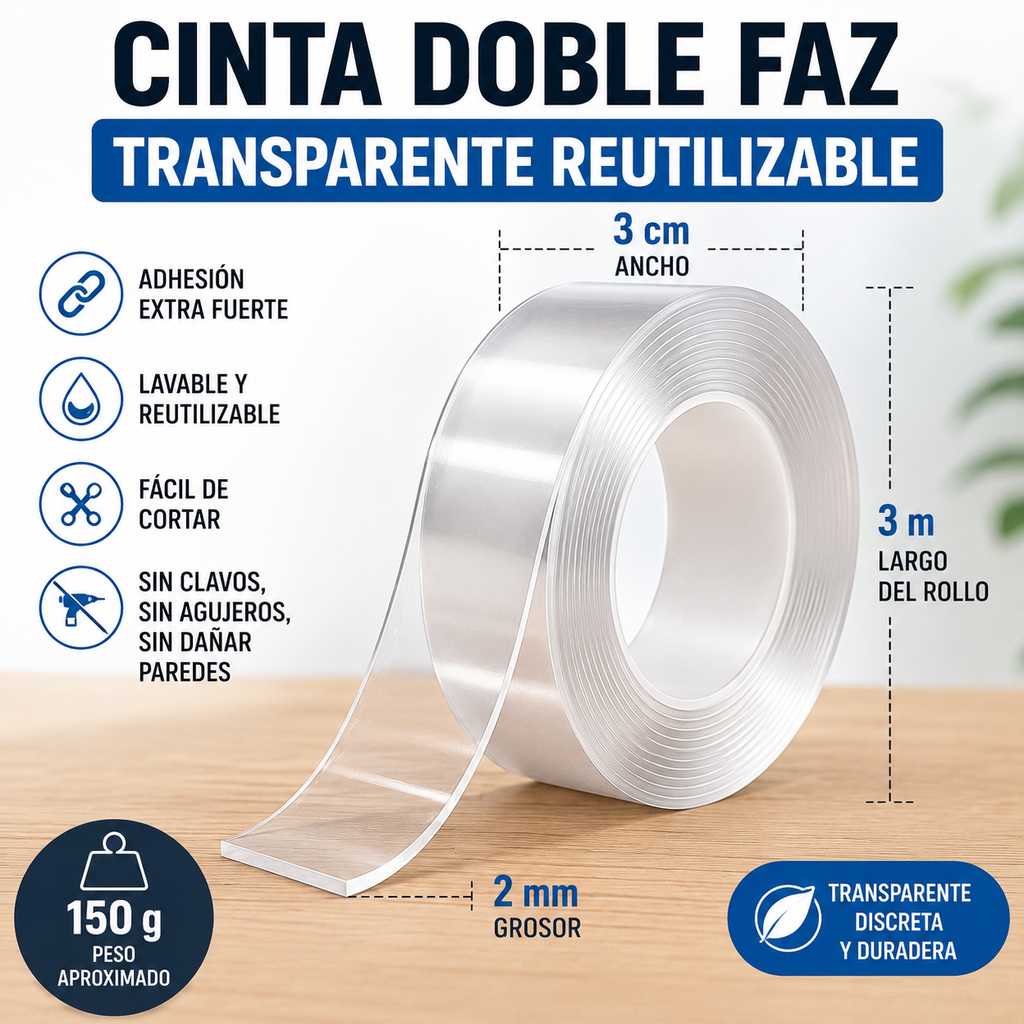 💥 ¡La cinta que reemplaza clavos, tornillos y complicaciones!