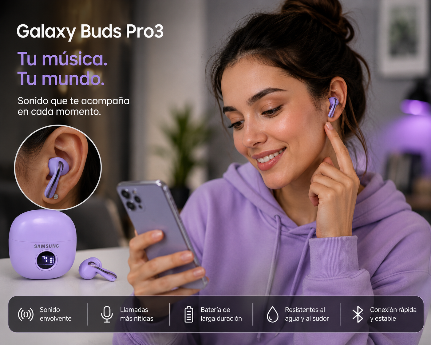 🎧 Galaxy Buds Pro 3– Tecnología Avanzada