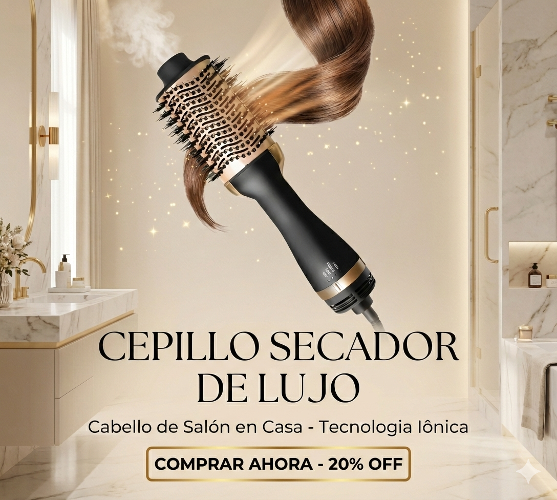 💇‍♀️ Cepillo Secador y Modelador Keratin 3D Pro Secado rápido, brillo intenso y cero frizz en minutos  Transforma tu rutina de belleza con una sola herramienta.