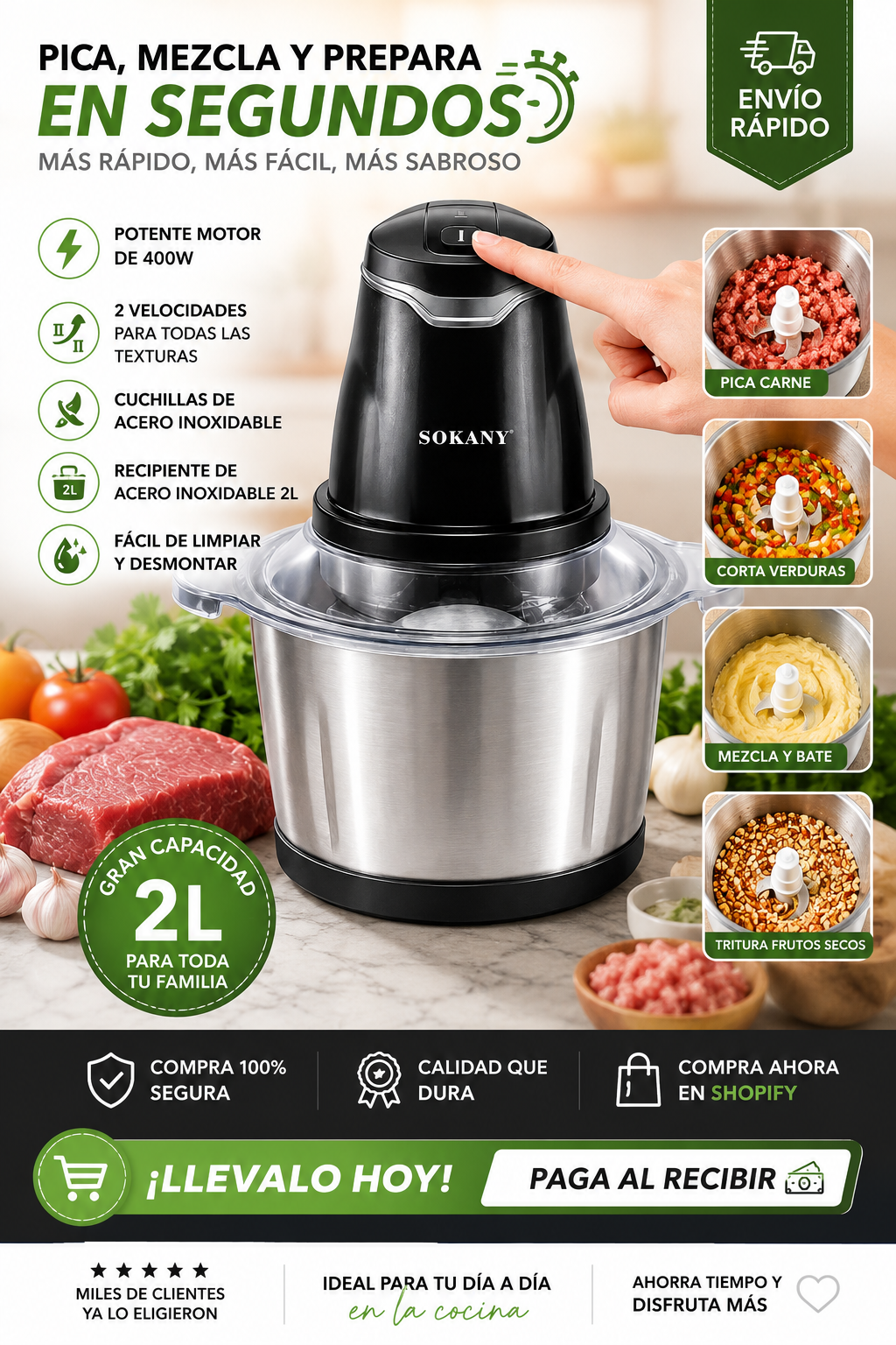 🚀 Convierte la cocina en la parte más fácil de tu día.