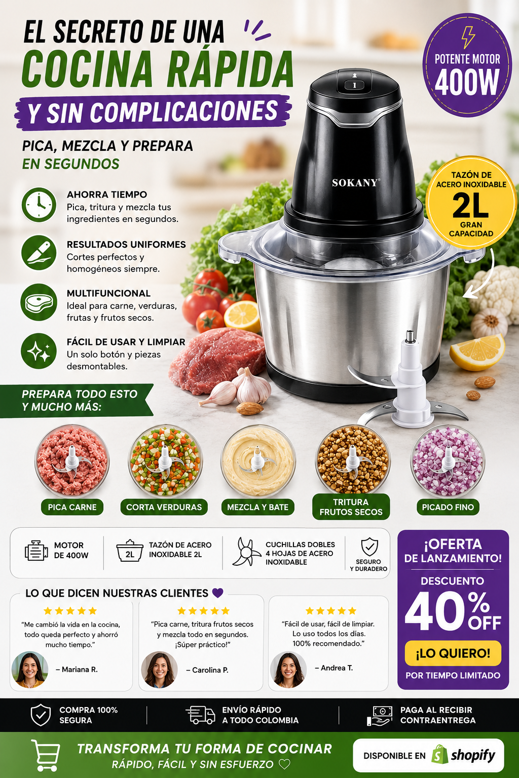 🚀 Convierte la cocina en la parte más fácil de tu día.